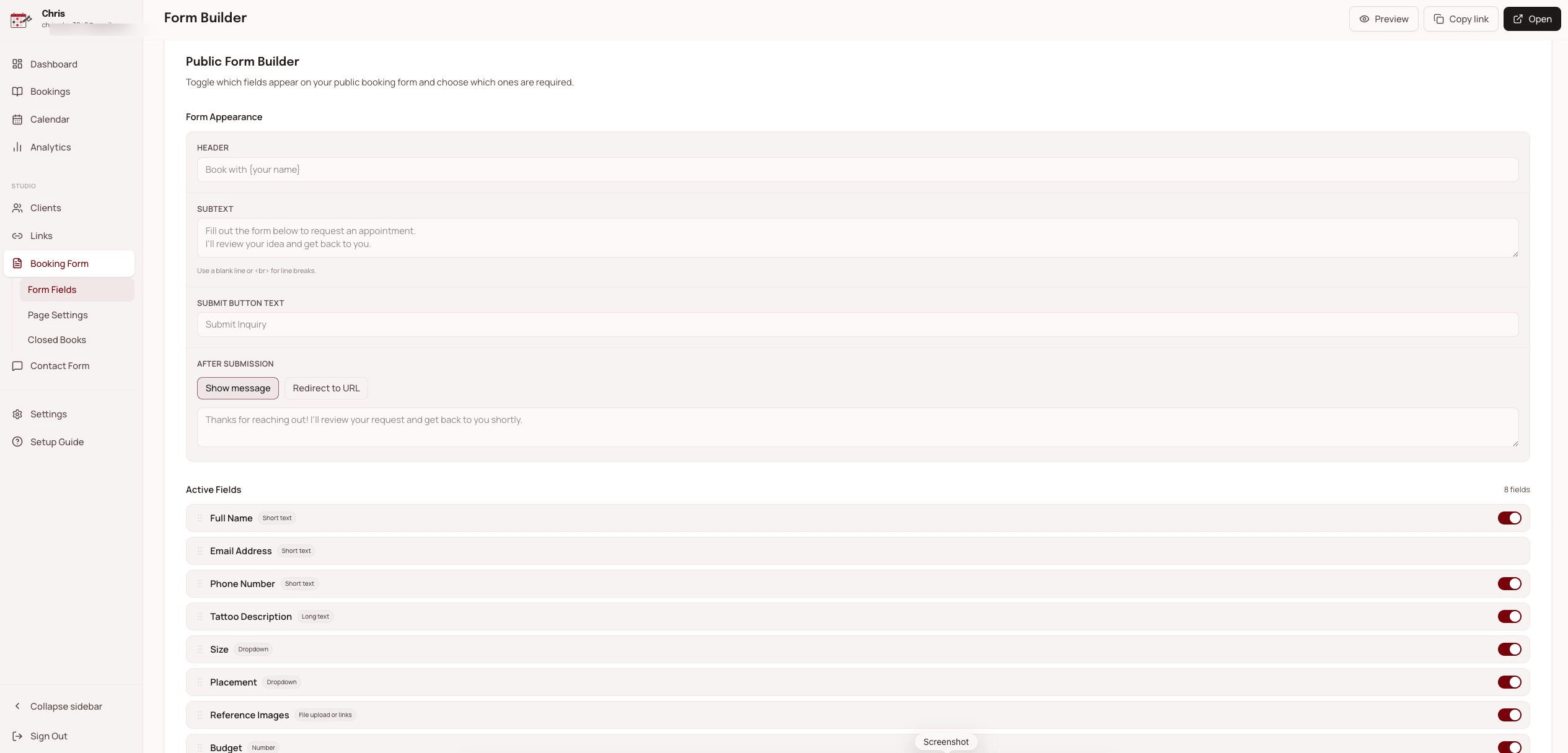 Form builder